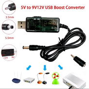 ‼️CABLE CONVERTIDOR PARA ROUTER REPETIDOR MODEM SALIDA USB 5V A 9V-12V...53317139/VEDADO‼️ - Img 55437735