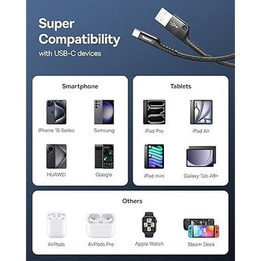 ⚡ CABLE BASEUS USB-A A USB-C 100W RETRÁCTIL, NYLON REFORZADO, CARGA RÁPIDA – ENVÍO DISPONIBLE HABANA + GARANTIA 7 DIAS - Img 102016436