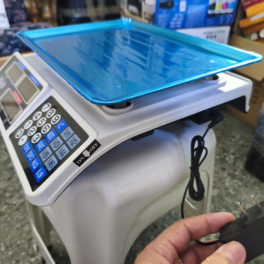 Balanza / báscula / Pesa digital alimenta dual, sistema de memoria de precio, calculadora, doble panel visualizador - Img 122902327