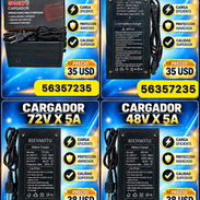 38 y 35 USD CARGADORES🔋 DE LITIO PARA MOTOS Y BICIMOTOS - Img 58326244