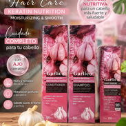 Set de shampoo, acondicionador y serum capilar ajo con keratina - Img 57131143
