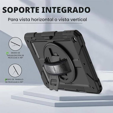 🍑Funda Antigolpes para iPad 10.2" con Soporte Giratorio 360°🍑 - 2/6