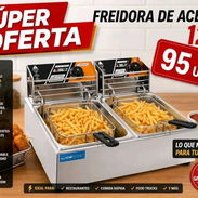 Freidora electrica de aceite CTRONIC doble de 12 litros - Img 55828955