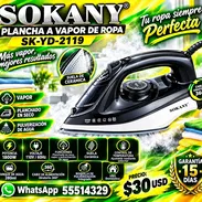 PLANCHA A VAPOR DE ROPA SOKANY SK-YD-2119, NUEVA EN CAJA. ENTREGA DE FACTURA Y GARANTÍA. VARIEDAD DE ARTÍCULOS - Img 57532172