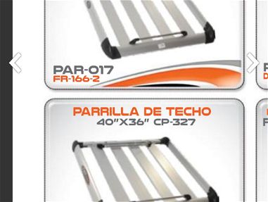 Portaequipaje parrillas para techo autos gris metálico 52547290 - Img main-image-45415015