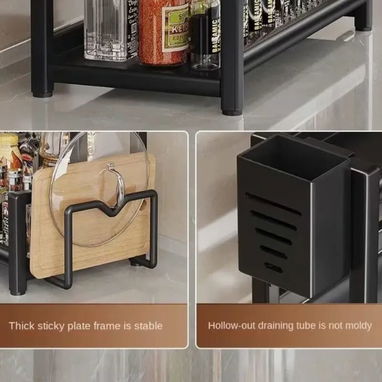 ** Organizador de Cocina – 3 Niveles en Acero al Carbono - Img 122189894