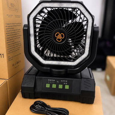 Ventilador Recargable de 20,000 mAh con Luz LED Integrada - Img 126230954