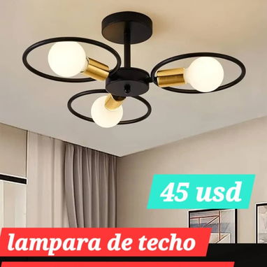 52957459 lamparas de techo BOMBILLOS INCLUIDOS lampara tipo plafon 18w----8 usd timbre inalambrico--10usd juego de cubi - Img 123980644