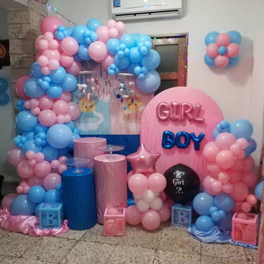 Decoraciones para fiestas de revelación de sexo y babyshower - Img 123132964