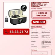 Micrófono Inalámbrico L22 Bright 2 en 1 con Estuche (Type-C / Lightning) VPT -0218 - Img 57843392