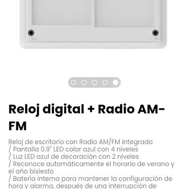 Reloj de escritorio con Radio AM/FM integrado - Img 122011883