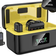 Hoco – L17 Micrófono Lavalier Inalámbrico Digital de Doble Micrófono (iPhone/Android) - Img 57450525
