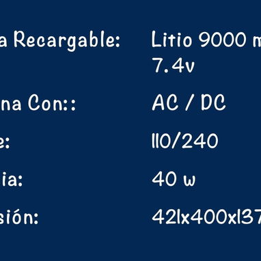 Ventilador de Pedestal Recargable 16" marca EKO 🔷 $80 - 2/3