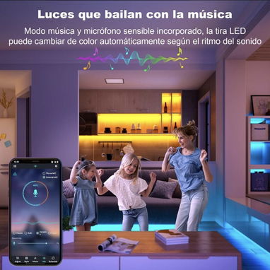 Tirad Led de 30 metros Rgb Bluetooth(2x15).Nuevas en Caja - Img 99624147