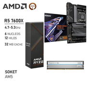 Kit amd (am5) Se vende todo junto nada separado 330usd Placa gigabyte b650 aorus elite ax (no tengo la antena ) 140us - Img 55863925