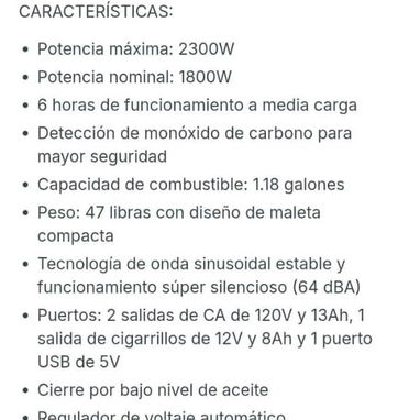 Planta silenciosa de 2300w - 2/2