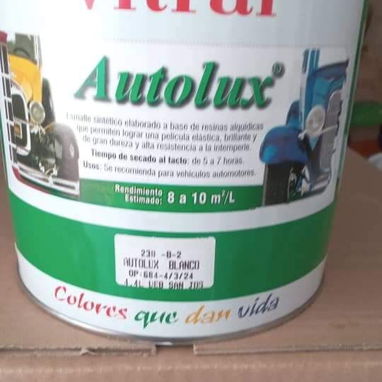 Pinturas Autolux, negro, blanco, azul metal oscuro, carmelita metálico, verde metálico, azul metálico claro - Img 108376429