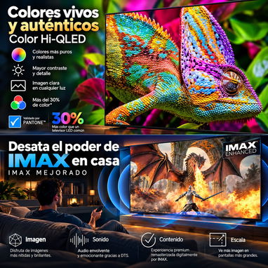 Hisense 65" Class U6 Pro Series ULED MiniLED 4K Smart TV 2026 IA integrado WiFi 6 - 5/10