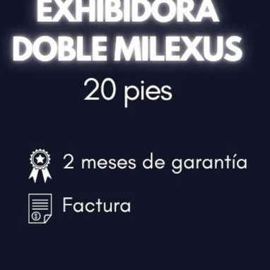 Nevera exhibidora doble Milexus…Transporte por costo adicional - Img 123510533