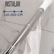 Cortinero para baño expandible de 110cm a 200cm (mon) - Img 56790419