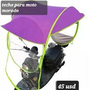 Techo para moto color morado - Img 45120145