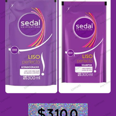 Juegos de shampoo y acondicionador Sedal,$3100,Santos Suárez,no hago mensajería - 2/2