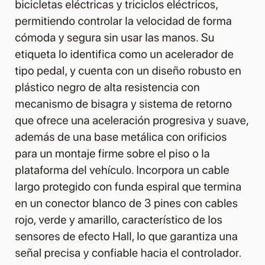Pedal acelerador de pie vehículos eléctricos - 2/4