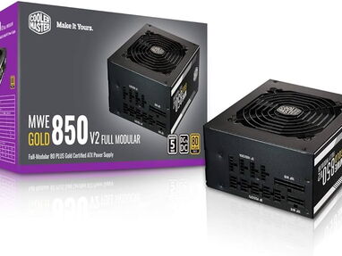 FUENTE COOLER MASTER 850W 70 AMP 80 PLUS ORO NEW 🎼🎼🎼🎼new 52669205 - Img main-image