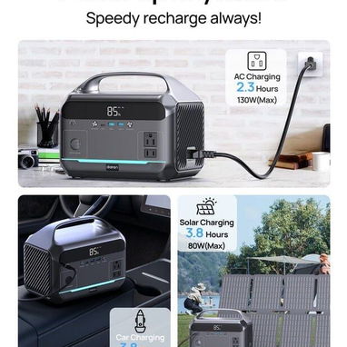 🔋⚡️ Estación de Energía Portátil DARAN NEOK2 600W / 288Wh LiFePO4 - 3/6