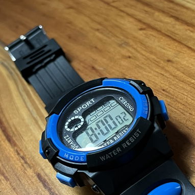 Reloj azul ,deportivo para niño, adolescente, hombre, con temporizado . - Img 122125810