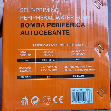 Ladron de agua / Bomba autocebante - Img 117902669