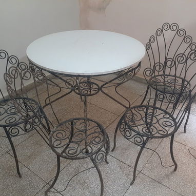 Juego de comedor de hierro - Img 120546871