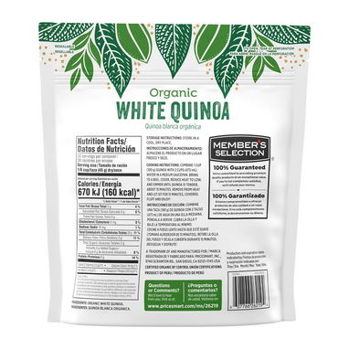 Quinoa Blanca Orgánica PQTE SELLADOS 1.36 kg / 3 lb 💚58578356💚 - 3/8