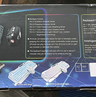 Mouse y Teclado inalámbrico Gaming (Recargable, metálico e impermeable) RGB lo ultimo - Img 80543478