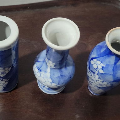 Juego de 3 Mini Búcaros: Cerámica Chinoiserie - Tel: 5358 0956 - Vedado - 2/2