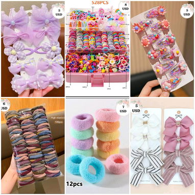 Accesorios para el cabello, felpas, lazos ,ligas, pellizcos y más - 3/4