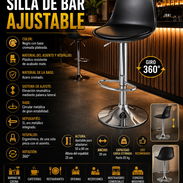 🪑 SILLA 🪑 AJUSTABLE PARA BARES Y NEGOCIOS DE GASTRONOMÍA. MENSAJERI CON FACTURA Y GARANTIA. 📲 54833699 - Img 56675837