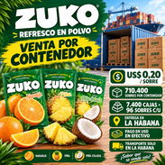 🥤 ¡ZUKO POR CONTENEDOR! 📦🔥  🍊 Sabores disponibles: Naranja, Piña y Piña Colada.  💰 Precio: US$ 0,20 por sobre - Img 58238416