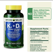 Vitamina K2 con D3 (90 cápsulas) - Img 58421086