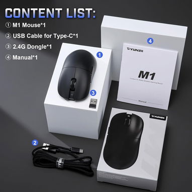 Mouse para Gaming y Productividad Yunzii M1 - Img 122649008