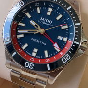 🔥 ¡ estreno ! 🔥mido ocean star gmt automático swiss made, función gmt, cristal zafiro, bisel de cerámica - Img 55217629