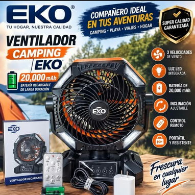 Ventilador recargable de mesa y de pedestal - 5/6