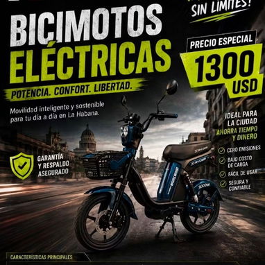 ¡Super Oferta Bicimoto Eléctrica X-RYDER! Nueva, Habana. Gran autonomía (80-100km). Precio Fijo 1300 USD. - 3/3