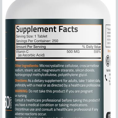 vitamina C 500mg (250 tabletas ) - 2/2