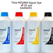 Tinta Moorim  EPSON Dye 1 Lt Pomos SELLADOS 4 colores  para EPSON serie L  52496592 - Img 40429256