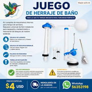 JUEGO DE HERRAJE DE BAÑO - S.P.C - Img 58045675