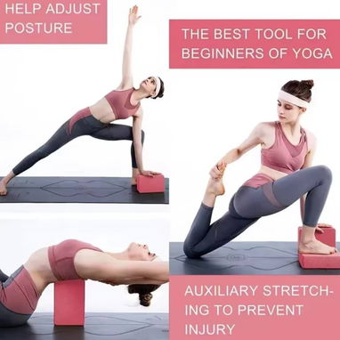 Esteras de Yoga, almohadillas o cojines y bloques de apoyo para ejercicio en casa o al aire libre. - Img 110381798