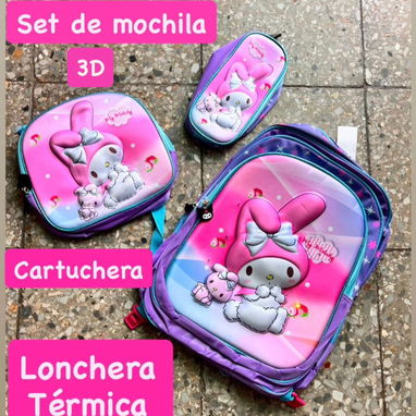 25usd. Set de mochilas 3D - 3/6