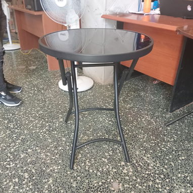 🔰 MESA 🔰 PLEGABLE REDONDA COLOR NEGRO. MENSAJERÍA CON FACTURA. TL 54833699 - 2/5