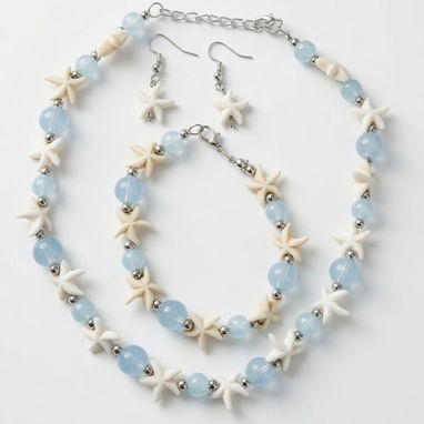 Set de collar y pulsera para la playa - Img 122386891